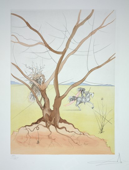 Asher from The Twelve Tribes of Israel, 1973 by Salvador Dali - Drypoint with etching and pochoir in colours